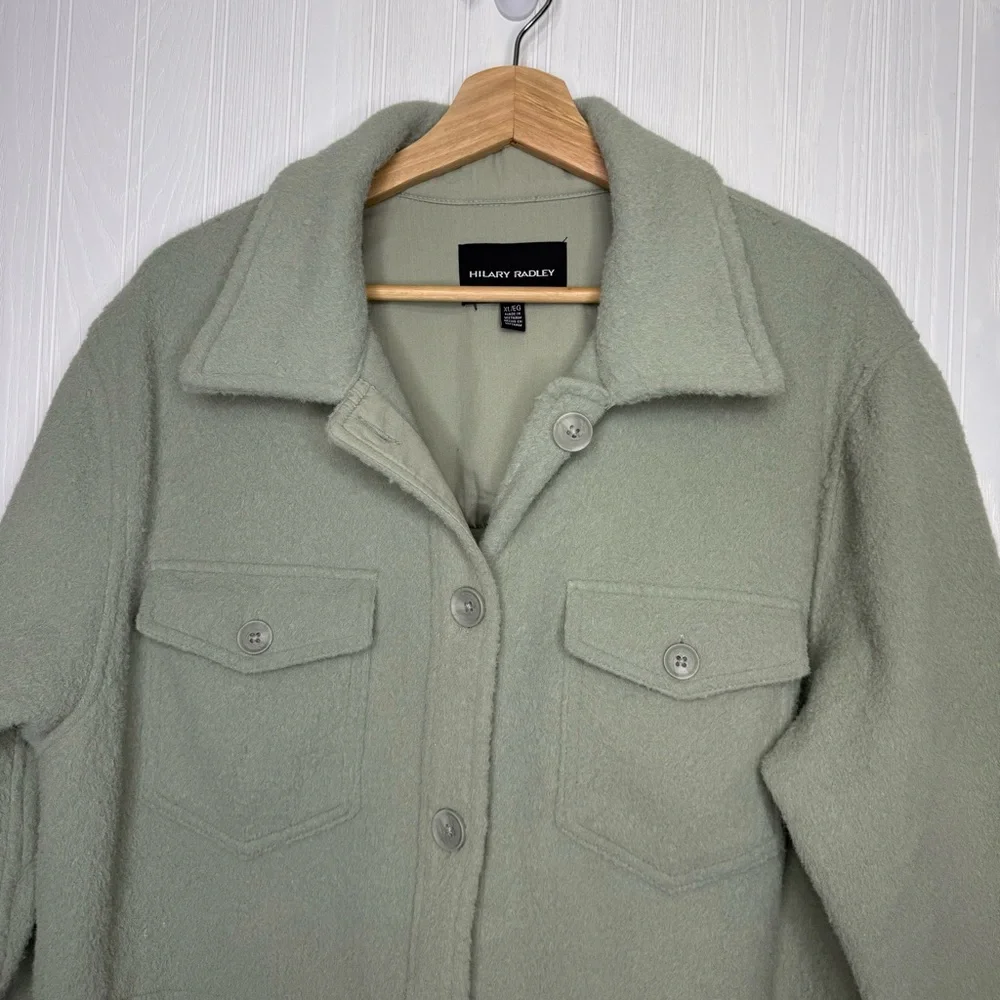 Hilary Radley mint green button up Shacket size XL - Picture 5 of 9